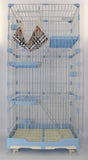 Darrahopens Pet Care > Cat Supplies YES4PETS 179 cm Blue Pet 4 Level Cat Cage House With Litter Tray & Wheel 82x57x179 CM