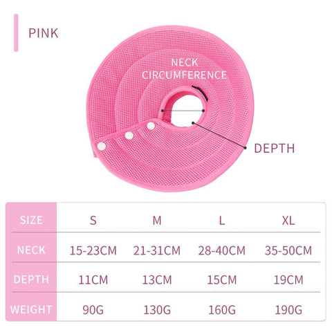 Darrahopens Pet Care > Cleaning & Maintenance Ondoing Pet Dog Cat Elizabethan Collar Adjustable Cone Mesh Recovery Multicolor