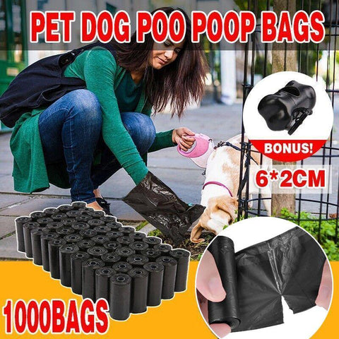 Darrahopens Pet Care > Cleaning & Maintenance > Pet Cleaning Supplies 1000 Pcs Biodegradable Dog Waste Bags Eco-friendly Disposal Solution