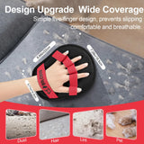 Darrahopens Pet Care > Cleaning & Maintenance > Pet Cleaning Supplies 2-Pack Blue and Black Pet Hair Remover Glove - Reusable Double-Sided Deshedding Glove for Dog & Cat Grooming, Sofa, Carpet & Clothes Cleaning