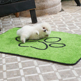 Darrahopens Pet Care > Cleaning & Maintenance > Pet Cleaning Supplies 2 Pcs Artificial Grass Pet Mat – Soft, Fast-Drying & Non-Slip Sleeping Pad for Cats and Dogs(90*104cm)