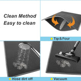 Darrahopens Pet Care > Cleaning & Maintenance > Pet Cleaning Supplies 2-PCS Brown Double Layer Cat Litter Mat Honeycomb Design Waterproof EVA Trapping Mat for Litter Box Tracking Control 40x50cm Easy Clean Australian Pet Supplies