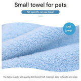 Darrahopens Pet Care > Cleaning & Maintenance > Pet Cleaning Supplies 2-piece Pink Quick-drying pet grooming glove towel; made of soft, highly absorbent coral fleece; suitable for drying dogs and cats after bathing.