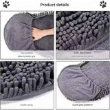 Darrahopens Pet Care > Cleaning & Maintenance > Pet Cleaning Supplies 2-piece Yellow and Blue Chenille Pet Drying Towel with Dual Hand Pockets - Ultra Absorbent, Quick Dry, Soft Microfiber, Durable Stitching - for Dogs and Cats Bathing, Grooming, Travel