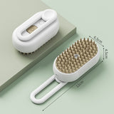 Darrahopens Pet Care > Cleaning & Maintenance > Pet Cleaning Supplies 2 Pieces White Pet Electric Spray Massage Comb for Dogs and Cats 3-in-1 Steam Grooming Brush for De-shedding and Waterless Cleaning Solution for Local Pet Owners