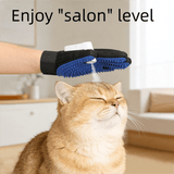 Darrahopens Pet Care > Cleaning & Maintenance > Pet Cleaning Supplies 2PCS Black Blue Pet Grooming Spray Glove with White & Black Detachable Typec Mister - TPR Soft Deshedding & Massage Brush Glove for Cats and Dogs, Anti Static Spray to Reduce Flying Fur and Easy to Clean