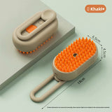 Darrahopens Pet Care > Cleaning & Maintenance > Pet Cleaning Supplies 3 in 1 Electric Pet Spray Comb with Rotatable Handle Anti Static Grooming Brush for Cats and Dogs Massage Deshedding Tool Khaki