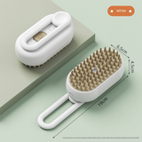 Darrahopens Pet Care > Cleaning & Maintenance > Pet Cleaning Supplies 3 in 1 Electric Pet Spray Comb with Rotatable Handle Anti Static Grooming Brush for Cats and Dogs Massage Deshedding Tool White