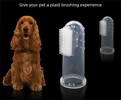 Darrahopens Pet Care > Cleaning & Maintenance > Pet Cleaning Supplies 3 PCS Soft Silicone Pet Finger Toothbrush - Gentle Dental Care & Gum Massager for Dogs & Cats - Breath Freshener Cleaning Kit (Blue, Pink, Clear)