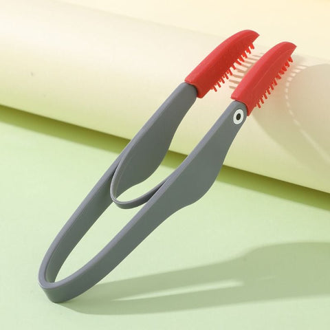 Darrahopens Pet Care > Cleaning & Maintenance > Pet Cleaning Supplies 4-Pack Grey Pet Eye Cleaning Brushes with Precisice Tweezer - Silicone Soft-Tip Tear Stain & Eye Crust Cleaner, Safe for Dogs and Cats
