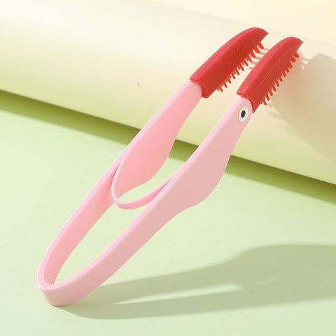 Darrahopens Pet Care > Cleaning & Maintenance > Pet Cleaning Supplies 4-Pack Pink Pet Eye Cleaning Brushes with Precisice Tweezer - Silicone Soft-Tip Tear Stain & Eye Crust Cleaner, Safe for Dogs and Cats