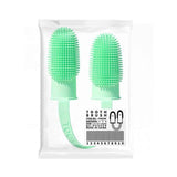 Darrahopens Pet Care > Cleaning & Maintenance > Pet Cleaning Supplies 5-Pack Green Double Finger Pet Toothbrush - Soft TPR Dog Cat Dental Finger Brush Set