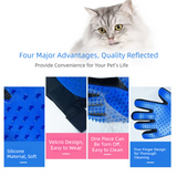 Darrahopens Pet Care > Cleaning & Maintenance > Pet Cleaning Supplies 5 Pairs Blue Pet Grooming Gloves for Dogs & Cats - Deshedding, Bathing & Massage Brush