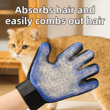 Darrahopens Pet Care > Cleaning & Maintenance > Pet Cleaning Supplies Black Blue Pet Grooming Spray Glove with White Detachable Typec Mister - TPR Soft Deshedding & Massage Brush Glove for Cats and Dogs, Anti Static Spray to Reduce Flying Fur and Easy to Clean