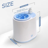 Darrahopens Pet Care > Cleaning & Maintenance > Pet Cleaning Supplies Blue Electric Pet Paw Cleaner Automatic Dog Foot Washer Cup with Built-in Soap Dispenser Soft Silicone Massage Bristles for Small Dogs & Cats