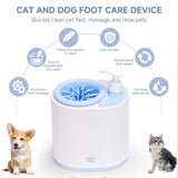 Darrahopens Pet Care > Cleaning & Maintenance > Pet Cleaning Supplies Blue Electric Pet Paw Cleaner Automatic Dog Foot Washer Cup with Built-in Soap Dispenser Soft Silicone Massage Bristles for Small Dogs & Cats