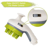 Darrahopens Pet Care > Cleaning & Maintenance > Pet Cleaning Supplies Blue Pet Bathing Shower Sprayer Brush with Water  Control Switch Control Dog Grooming Massage Shampoo Rinse Tool