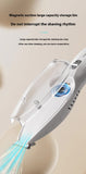 Darrahopens Pet Care > Cleaning & Maintenance > Pet Cleaning Supplies Blue Rechargeable Pet Grooming Clipper with Built-in Vacuum - Low Noise Hair Trimmer for Dogs & Cats