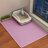 Darrahopens Pet Care > Cleaning & Maintenance > Pet Cleaning Supplies Double-Layer Honeycomb Cat Litter Mat – Waterproof, Slip-Resistant, Leak-Proof, and Easy-Clean Pet Mat for Litter Box Area, Odor-Free and Durable with 6 Vibrant Colors Available (2XL, Pink) In Australia - Darrahopens