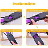 Darrahopens Pet Care > Cleaning & Maintenance > Pet Cleaning Supplies Foldable Dog And Cat Poop Scooper Pet Long Handle Pooper Scooper, Easy To Pick Up Waste, Black & Purple (Purple)