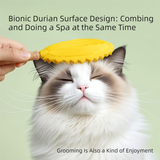 Darrahopens Pet Care > Cleaning & Maintenance > Pet Cleaning Supplies Green and Yellow Pet Durian Massage Comb 2-Pack - Cat Deshedding Brush with Dual-Sided TPR Design for Soft Skin and Fur Cleaning