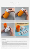 Darrahopens Pet Care > Cleaning & Maintenance > Pet Cleaning Supplies Grey Pet Paw Cleaner Cup - Portable Dog Foot Washer with Soft Silicone Bristles - Easy Clean, Detachable Design for Small to Medium Dogs & Cats