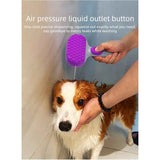 Darrahopens Pet Care > Cleaning & Maintenance > Pet Cleaning Supplies Pet Bath Brush Massage Shampoo Dispensing Grooming Brush for Dog Cat Hair Cleaning-purple In Australia - Darrahopens