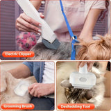 Darrahopens Pet Care > Cleaning & Maintenance > Pet Cleaning Supplies Pet Grooming Vacuum Kit 13000Pa Strong Suction 99% Hair Removal 6 Clipper Combs 5 Tools Low Noise