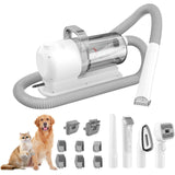 Darrahopens Pet Care > Cleaning & Maintenance > Pet Cleaning Supplies Pet Grooming Vacuum Kit 13000Pa Strong Suction 99% Hair Removal 6 Clipper Combs 5 Tools Low Noise