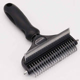 Darrahopens Pet Care > Cleaning & Maintenance > Pet Cleaning Supplies Pet Hair Remover Brush Double-Sided Pet Brush Pet Grooming Tool Dog Brush Cat - Black - Size Small size -fine teeth 67 In Australia - Darrahopens