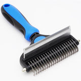 Darrahopens Pet Care > Cleaning & Maintenance > Pet Cleaning Supplies Pet Hair Remover Brush Double-Sided Pet Brush Pet Grooming Tool Dog Brush Cat - Black - Size Small size -fine teeth 67 In Australia - Darrahopens