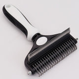 Darrahopens Pet Care > Cleaning & Maintenance > Pet Cleaning Supplies Pet Hair Remover Brush Double-Sided Pet Brush Pet Grooming Tool Dog Brush Cat - Black - Size Small size -fine teeth 67 In Australia - Darrahopens