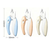 Darrahopens Pet Care > Cleaning & Maintenance > Pet Cleaning Supplies Pet Nail Clippers with Light, Splatter-Proof and Safe Grooming Tool, Universal for Cats and Dogs, LED Light for Locating the Quick - Blue
