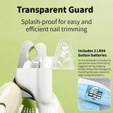 Darrahopens Pet Care > Cleaning & Maintenance > Pet Cleaning Supplies Pet Nail Clippers with Light, Splatter-Proof and Safe, Universal Tool for Cats and Dogs, LED Light for Locating the Quick - Pink