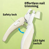 Darrahopens Pet Care > Cleaning & Maintenance > Pet Cleaning Supplies Pet Nail Clippers with Light, Splatter-Proof and Safe, Universal Tool for Cats and Dogs, LED Light for Locating the Quick - Pink