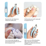 Darrahopens Pet Care > Cleaning & Maintenance > Pet Cleaning Supplies Pet Nail Clippers with Light, Splatter-Proof and Safe, Universal Tool for Cats and Dogs, LED Light for Locating the Quick - Pink
