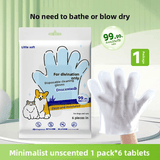 Darrahopens Pet Care > Cleaning & Maintenance > Pet Cleaning Supplies Pet wash-free cleaning gloves for dog bathing and deodorizing, cat dry cleaning wet wipes supplies, two packs.
