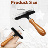 Darrahopens Pet Care > Cleaning & Maintenance > Pet Cleaning Supplies Portable Carpet Rake for Matted and Shag Rugs, Handheld Carpet Grooming Tool for Pet Hair, Deep Cleaning and Fluffy Pile Care, Black, 15.2 x 11 cm In Australia - Darrahopens