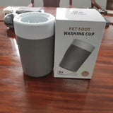 Darrahopens Pet Care > Cleaning & Maintenance > Pet Cleaning Supplies Portable Dog Paw Washer Cup - 360 Degree Muddy Foot Cleaner with Soft Bristles - Gentle Grooming Tool for Cats & Small to Medium Dogs - Grey