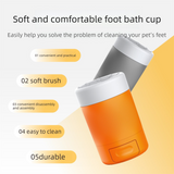 Darrahopens Pet Care > Cleaning & Maintenance > Pet Cleaning Supplies Portable Dog Paw Washer Cup - 360 Degree Muddy Foot Cleaner with Soft Bristles - Gentle Grooming Tool for Cats & Small to Medium Dogs - Grey