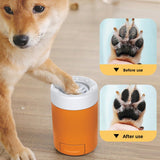 Darrahopens Pet Care > Cleaning & Maintenance > Pet Cleaning Supplies Portable Dog Paw Washer Cup - 360 Degree Muddy Foot Cleaner with Soft Bristles - Gentle Grooming Tool for Cats & Small to Medium Dogs - Grey