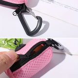 Darrahopens Pet Care > Cleaning & Maintenance > Pet Cleaning Supplies Portable Poop Bag Holder Dispenser for Dog Walking – Mesh Roll Bag Storage Case with Carabiner Clip, Easy One-Hand Pull for Outdoor Pet Waste Cleanup (Pink) In Australia - Darrahopens