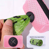 Darrahopens Pet Care > Cleaning & Maintenance > Pet Cleaning Supplies Portable Poop Bag Holder Dispenser for Dog Walking – Mesh Roll Bag Storage Case with Carabiner Clip, Easy One-Hand Pull for Outdoor Pet Waste Cleanup (Red) In Australia - Darrahopens