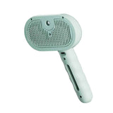 Darrahopens Pet Care > Cleaning & Maintenance > Pet Cleaning Supplies Rechargeable Pet Massage Comb with Spray, Anti-Shedding, Detangling, and Cleaning Comb - Green