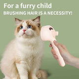 Darrahopens Pet Care > Cleaning & Maintenance > Pet Cleaning Supplies Rechargeable Pet Massage Comb with Spray, Anti-Shedding, Detangling, and Cleaning Comb - White