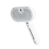 Darrahopens Pet Care > Cleaning & Maintenance > Pet Cleaning Supplies Rechargeable Pet Massage Comb with Spray, Anti-Shedding, Detangling, and Cleaning Comb - White