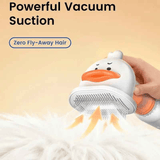 Darrahopens Pet Care > Cleaning & Maintenance > Pet Cleaning Supplies Vacuum Dog Cat Brush De-shedding Tool, 4-in-1 Self-Cleaning Slicker Brush and Undercoat Rake, De-shedding Grooming Tool, Anti-Static, Massage, Brushing Multi-Functional All-in-One (White)