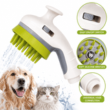 Darrahopens Pet Care > Cleaning & Maintenance > Pet Cleaning Supplies White Pet Bathing Shower Sprayer Brush with Water  Control Switch Control Dog Grooming Massage Shampoo Rinse Tool