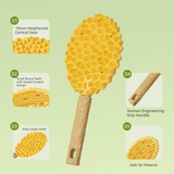 Darrahopens Pet Care > Cleaning & Maintenance > Pet Cleaning Supplies Yellow Pet Durian Massage Comb 2-Pack - Cat Deshedding Brush with Dual-Sided TPR Design for Soft Skin and Fur Cleaning