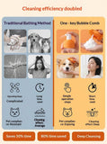 Darrahopens Pet Care > Cleaning & Maintenance > Pet Cleaning Supplies Yellow Pet Shampoo Brush Silicone Foaming Massage Comb Dog Cat Bathing Grooming Tool